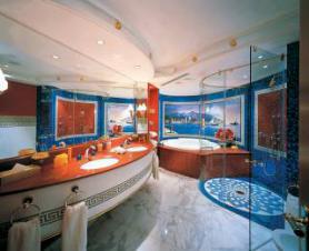 Dubajský hotel Burj Al Arab - ubytování s koupelnou