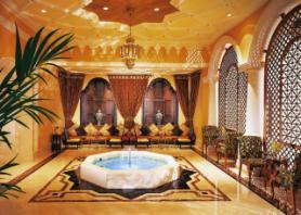 Dubajský hotel The Ritz Carlton Dubai s posezením