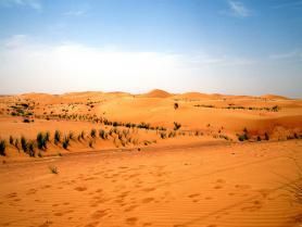 Poušť Rub al-Chali a písečné duny