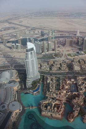 Část nové městské části Downtown Dubai