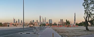 Dubaj - panorama silnice Sheikh Zayed Road